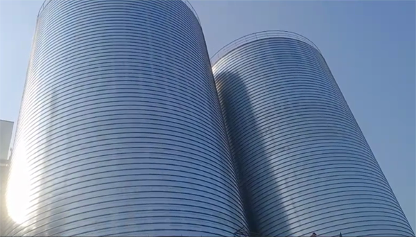 扬州2座混凝土高架卷板仓